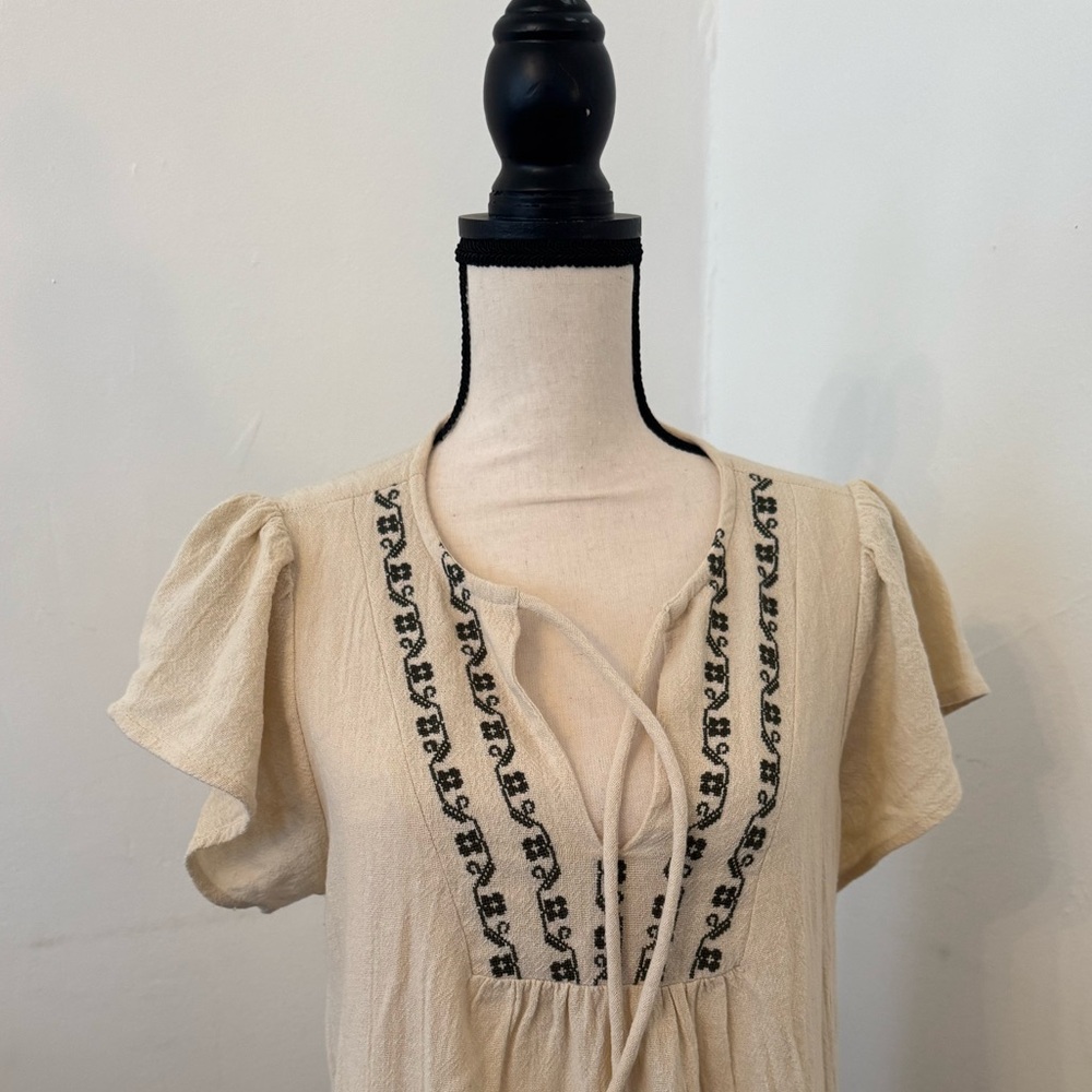 Anthropologie Stacey Embroidered Tunic Dress Large - Picture 5 of 8